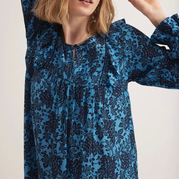 Line Markvardsen Evelyn Midi Dress Blue - Picture 11 of 13